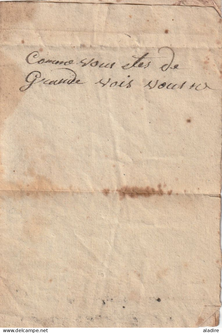 1830 - Marque Postale UZES, Gard Sur Lettre Pliée Avec Correspondance Vers GATTIGUES - 1801-1848: Vorläufer XIX