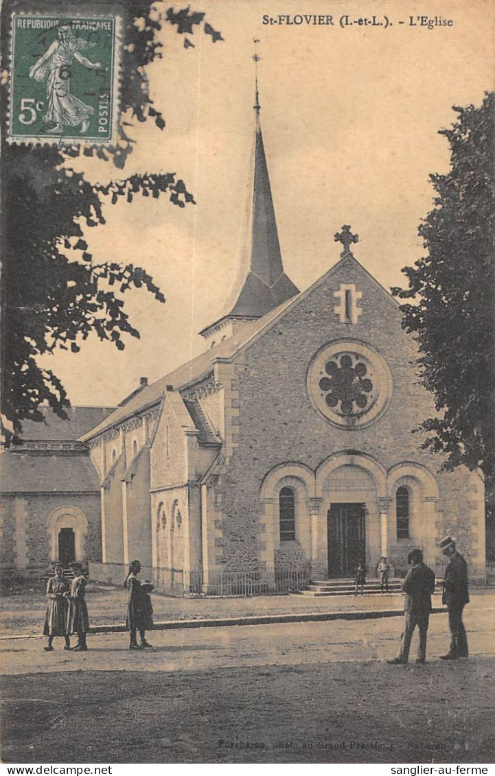 CPA 37 SAINT FLOVIER / EGLISE - Other & Unclassified