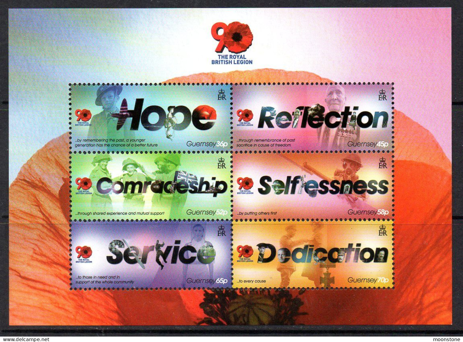 Guernsey 2011 90th Anniversary Of The Royal British Legion MS, MNH, SG 1375 - Guernesey