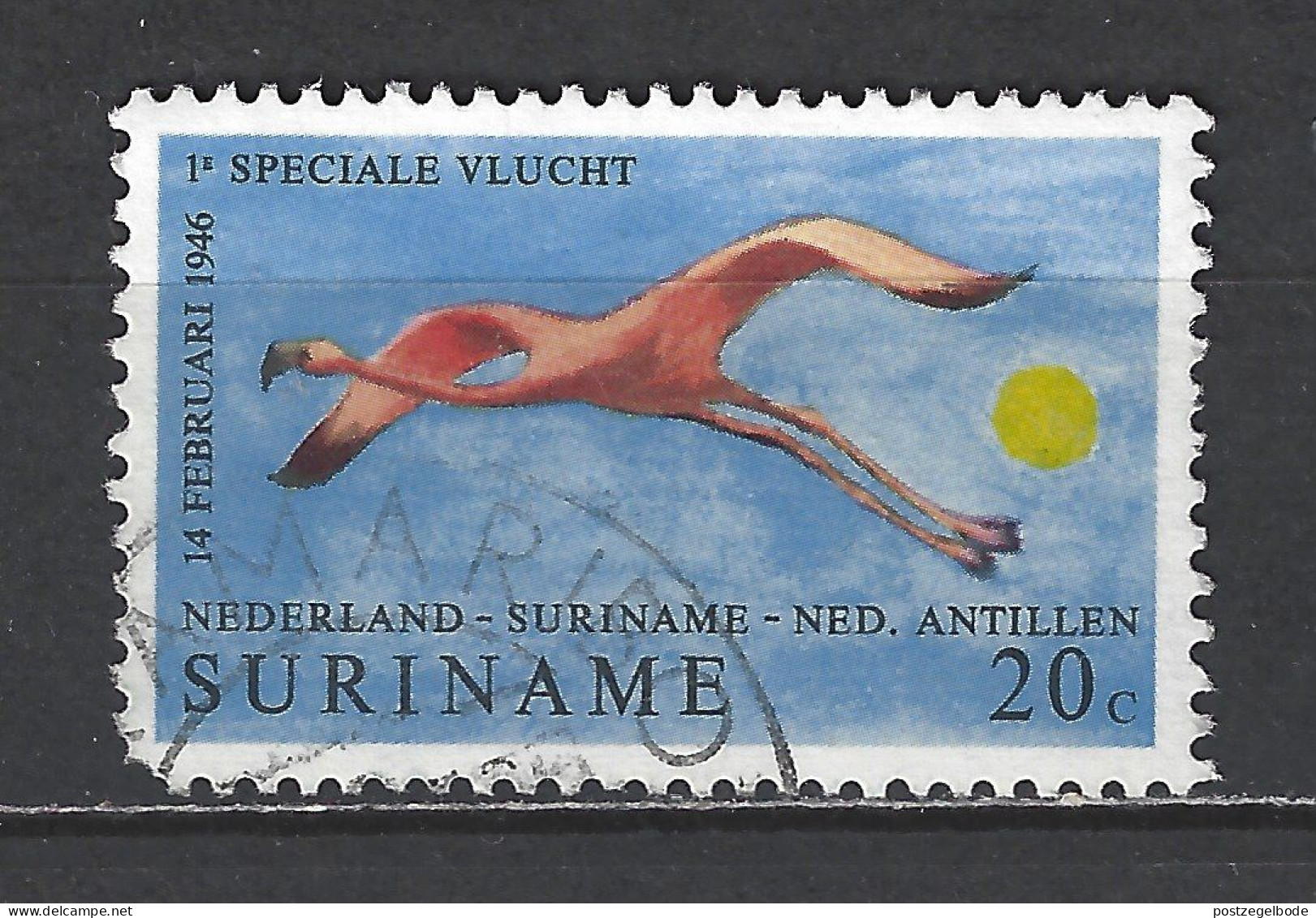 Suriname Used ; Flamingo Flamant Flamenco Vogel Bird Ave Oiseau - Flamingos