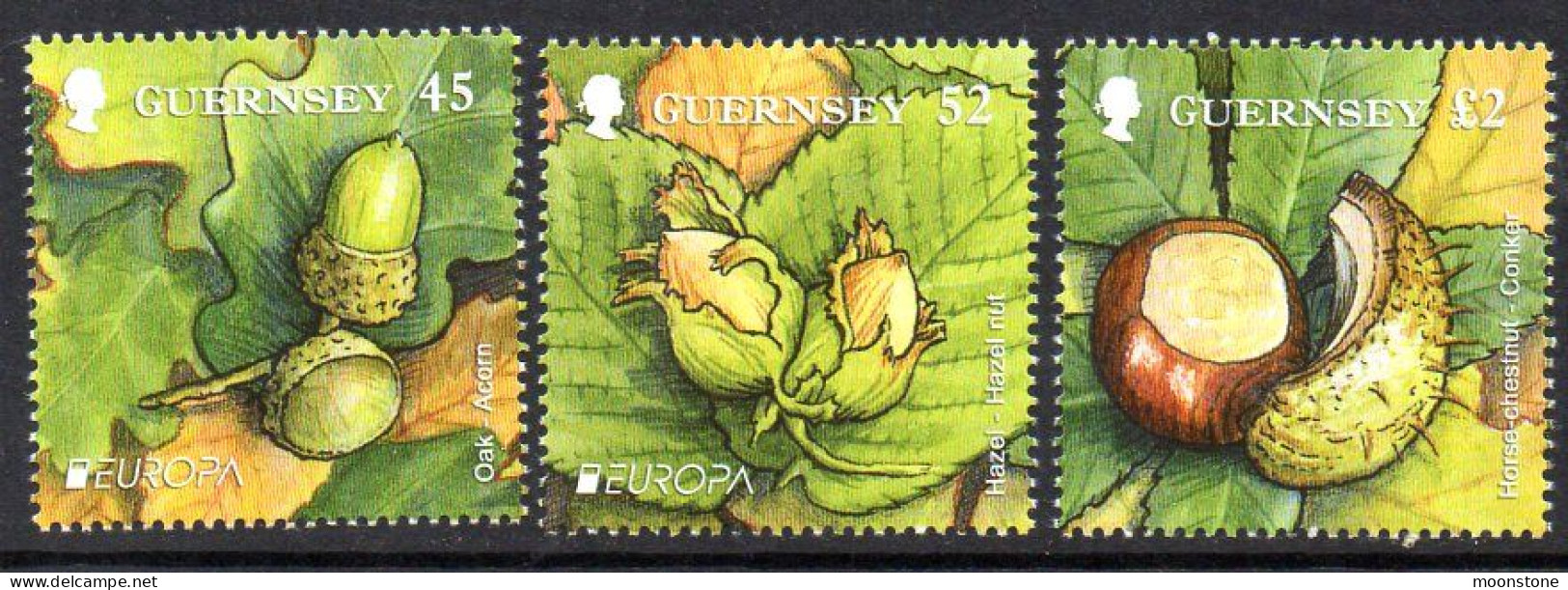 Guernsey 2011 Europa, Forests Set Of 3, MNH, SG 1376/8 - Guernesey