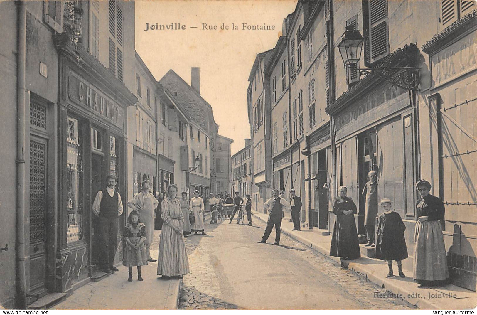 CPA 52 JOINVILLE / LA RUE DE LA FONTAINE - Sonstige & Ohne Zuordnung