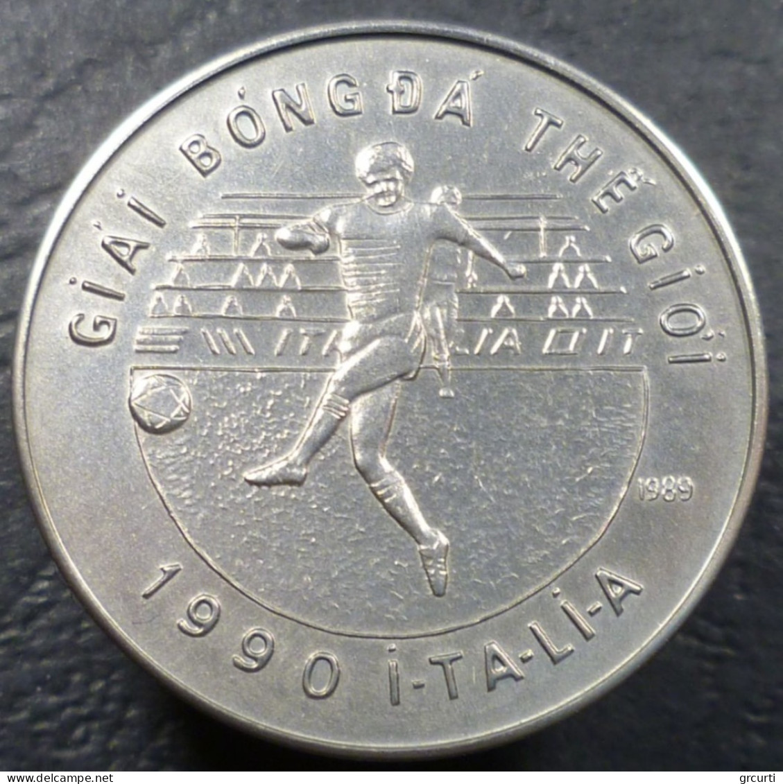 Vietnam - 10 Dong 1989 - XIV Coppa Del Mondo FIFA "Italia '90" - KM# 27 - Viêt-Nam