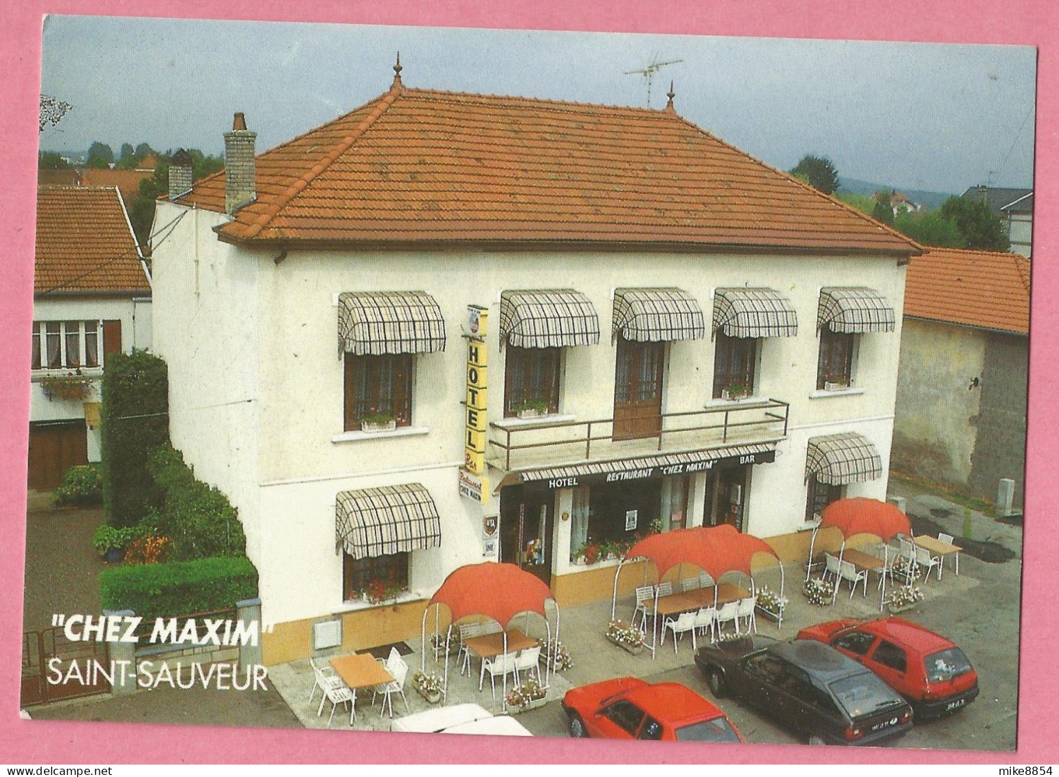 F2609  CP  SAINT-SAUVEUR   (Haute-Saône) CAFE - HOTEL - RESTAURANT  "CHEZ MAXIM"++++++++ - Saint-Sauveur