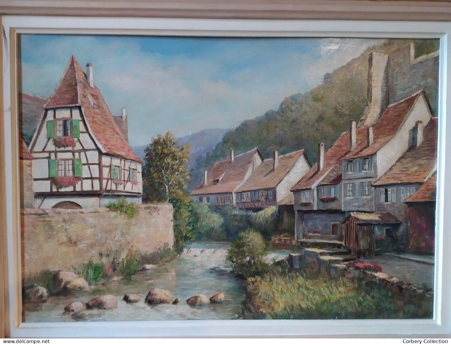 Tableau Paysage d'Alsace Ville de Kaysersberg