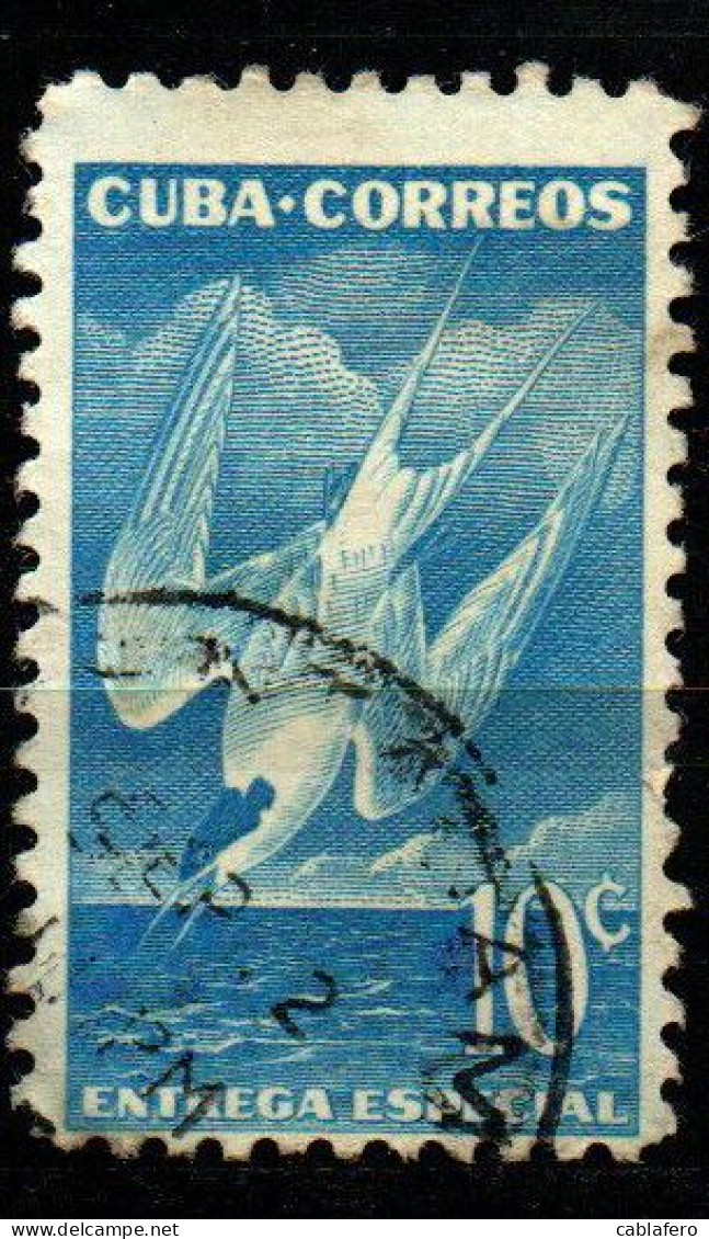 CUBA - 1952 - Roseate Tern - USATO - Francobolli Per Espresso