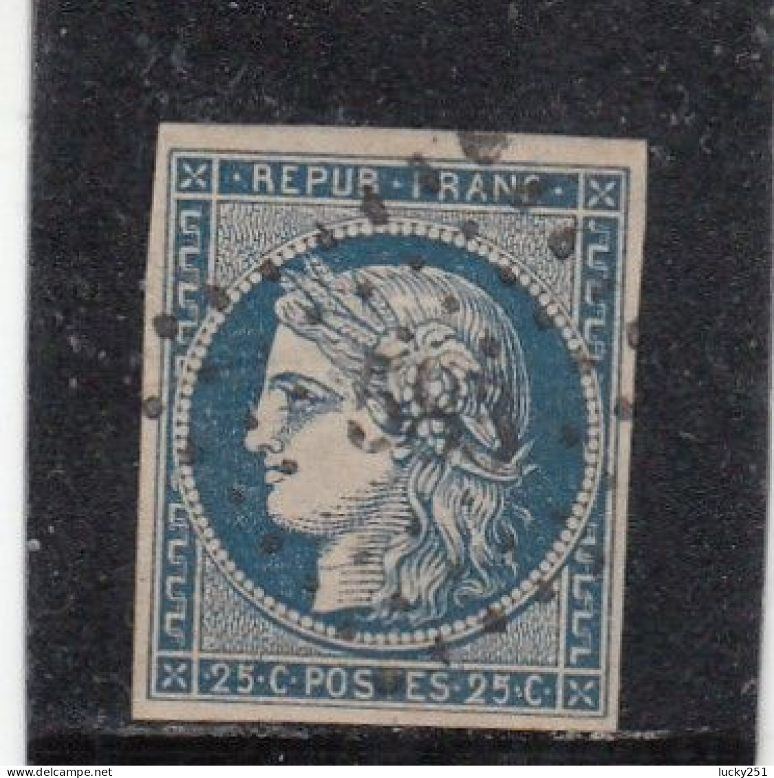 France - Année 1849/50 - N°YT N° 4 - Cérès, Oblitération PC - 1849-1850 Ceres