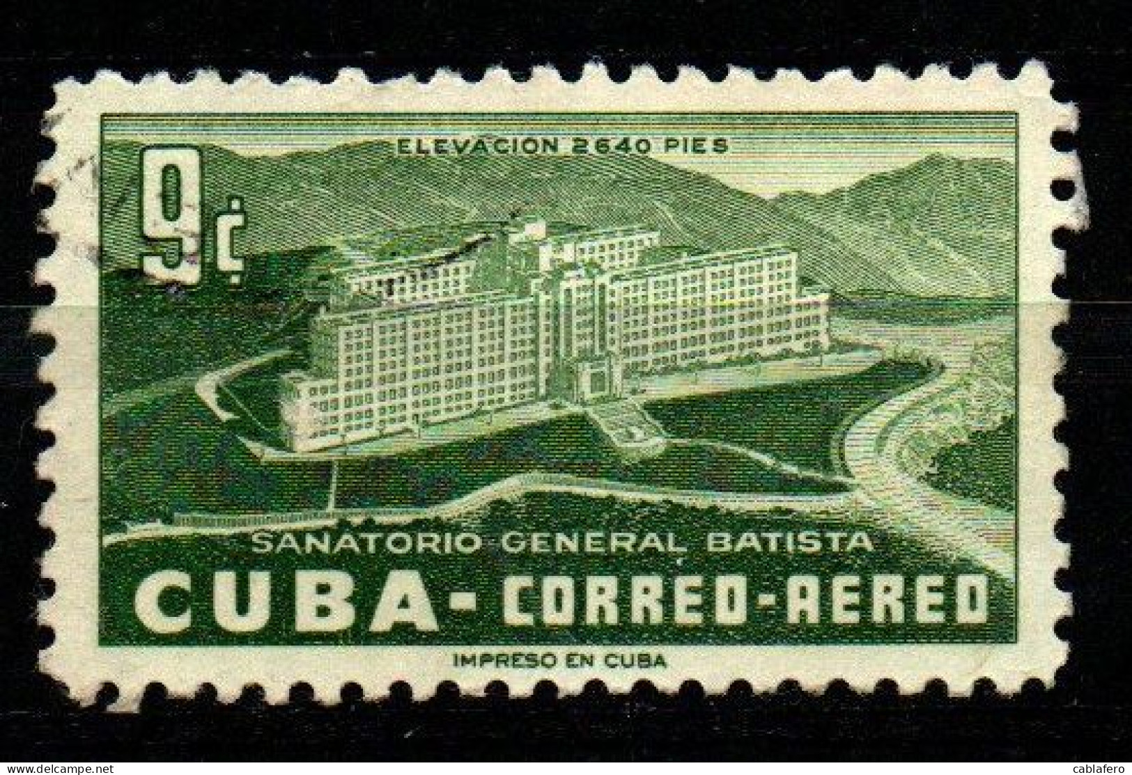 CUBA - 1954 - Sanatorium - USATO - Aéreo