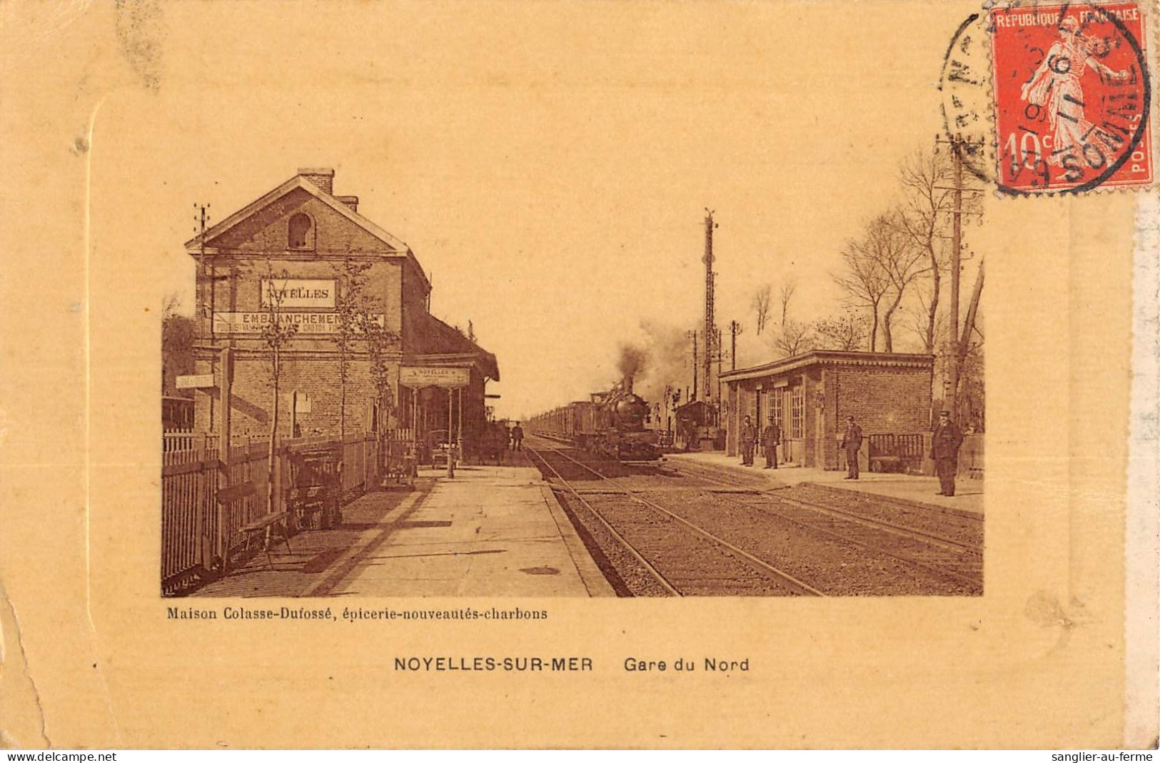 CPA 80 NOYELLES SUR MER / GARE DU NORD - Andere & Zonder Classificatie