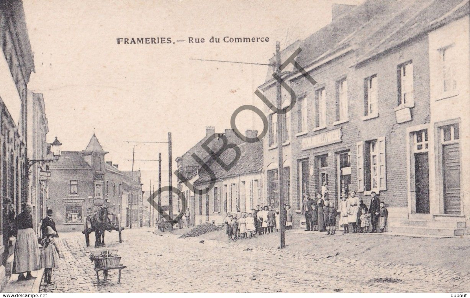 Postkaart/Carte Postale - Frameries - Rue Du Commerce (C4967) - Frameries