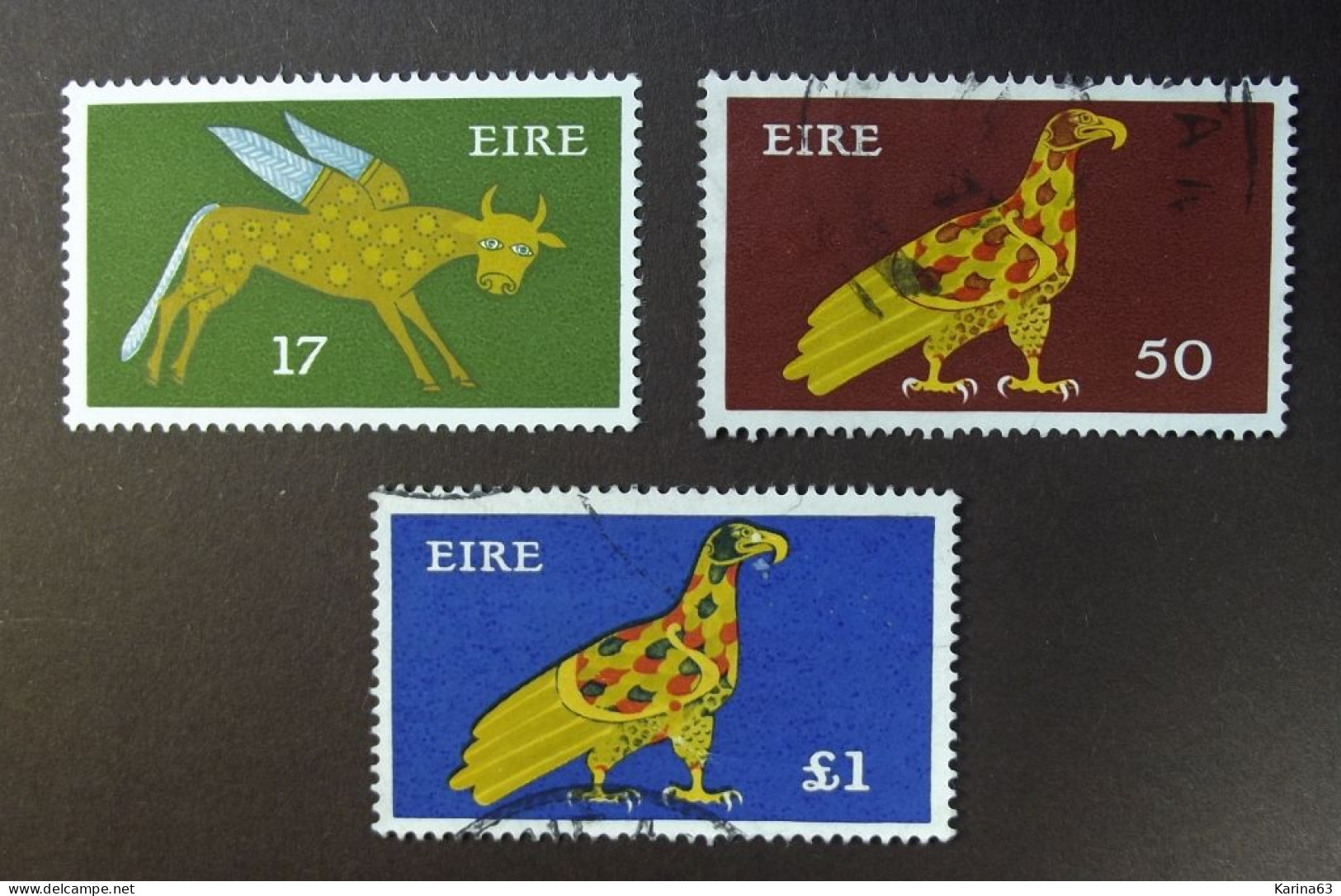 Ireland - Irelande - Eire 1974  Y & T N° 322B - 323 - 362 - ( 3 Val. ) Serie Courante - Obl. - Usati