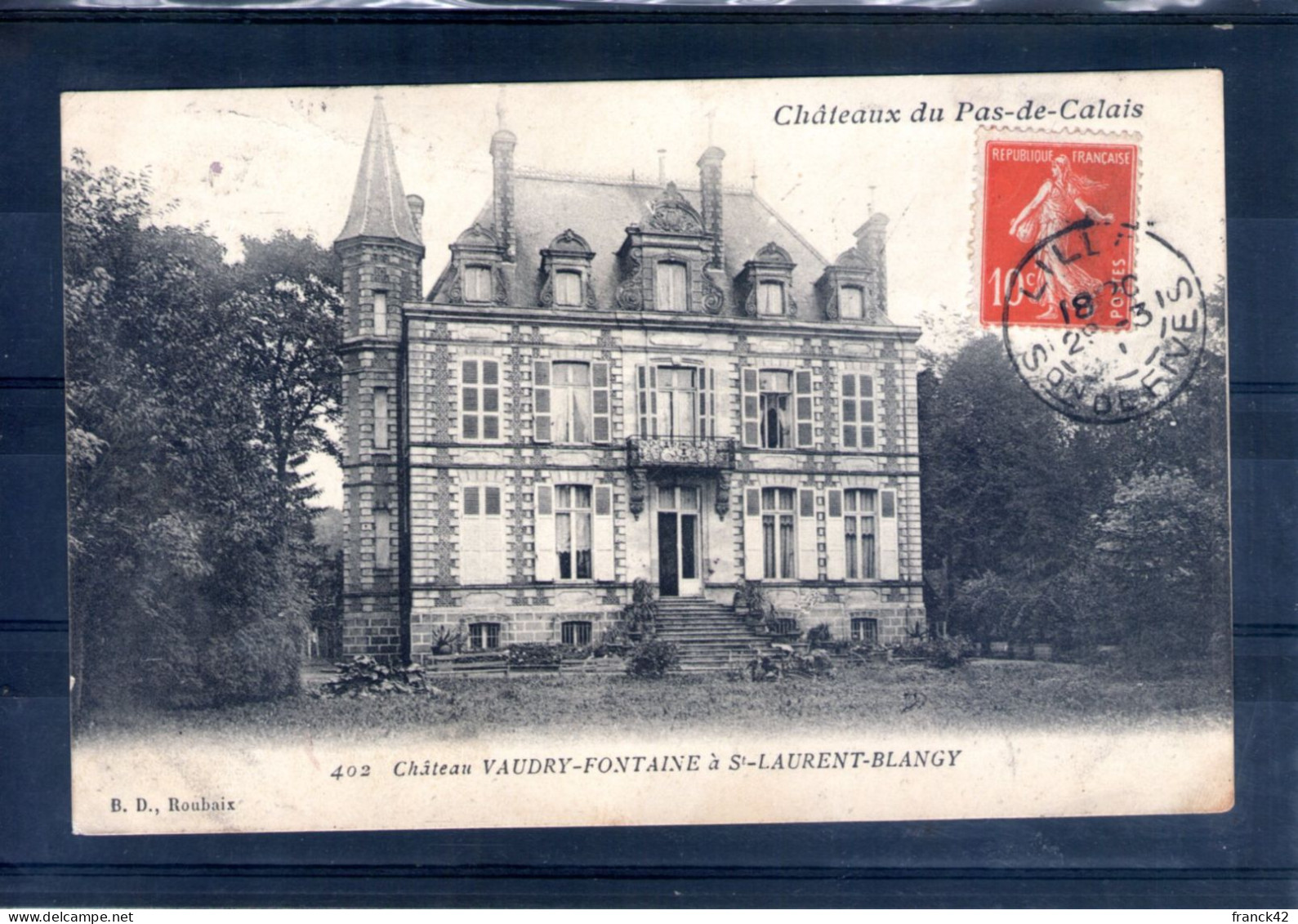 62. Saint Laurent Blangy. Château De Vaudry Fontaine - Saint Laurent Blangy