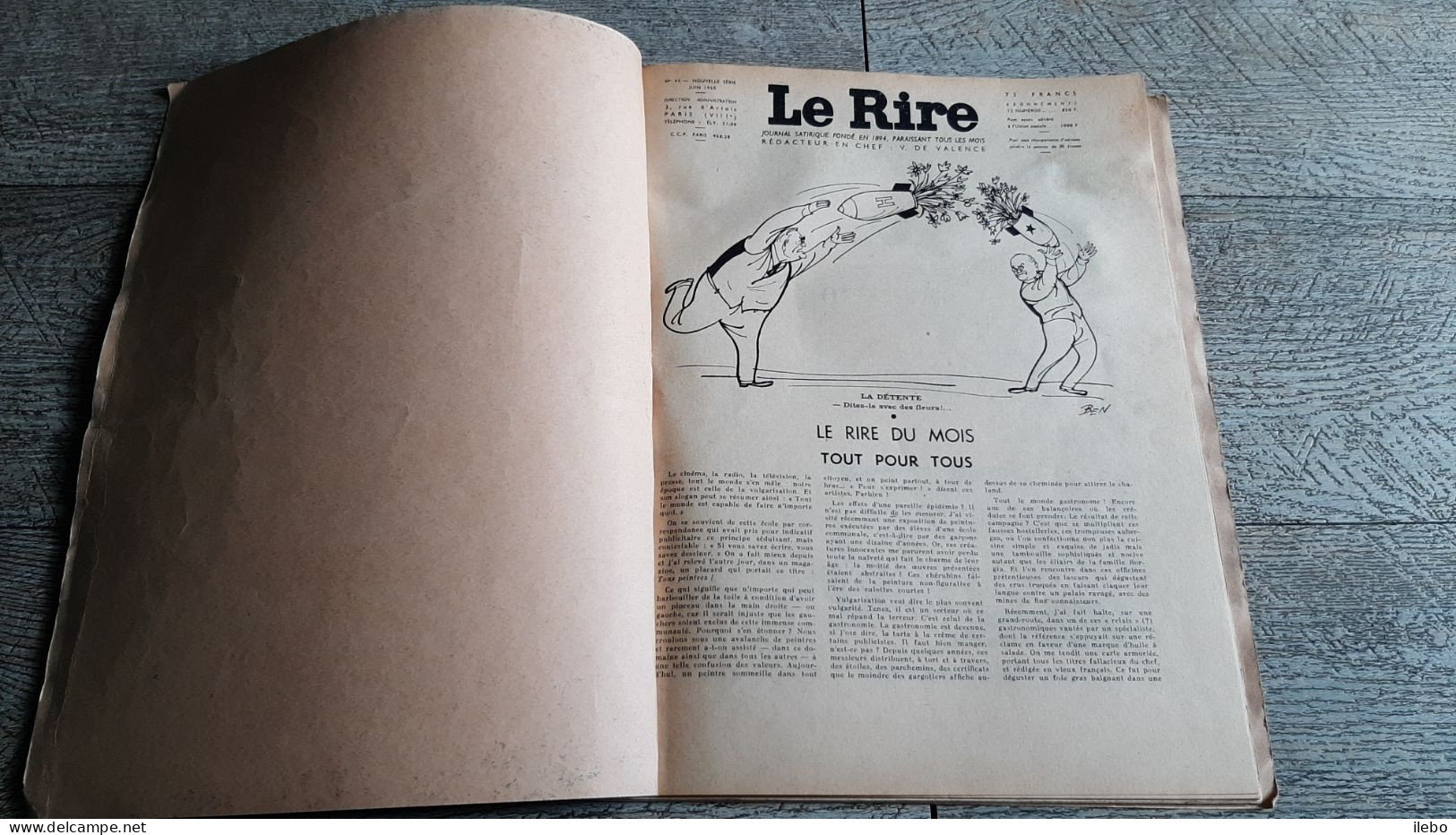 Le Rire Album Publicitaire 1955 N° 45-46-47 Dubout Brenot Peynet Humour - Humour