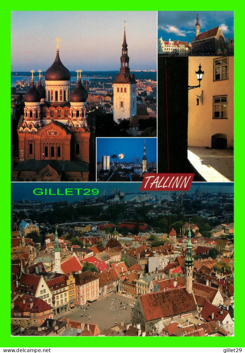 TALLINN, ESTONIE - 3 MULTIVUES - OLD TOWN - TRAVEL IN 1983 - DIMENSION 12 X 17 Cm - - Estonie