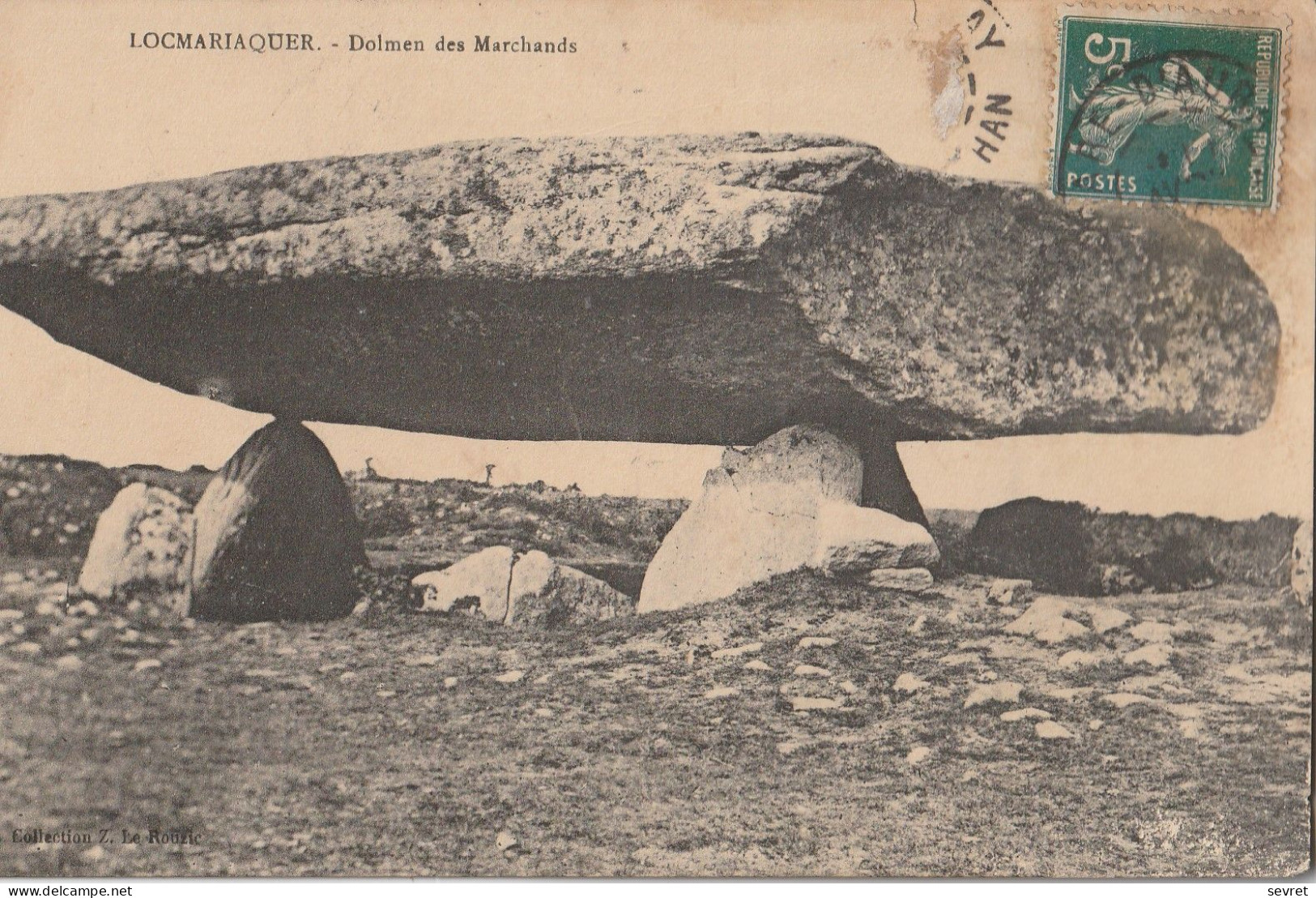 LOCMARIAQUER. - Dolmen Des Marchands. Gros Plan - Dolmen & Menhirs