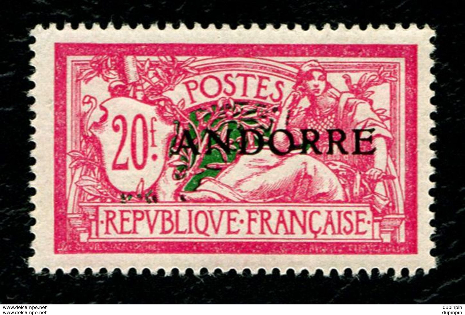 ANDORRE STAMP TIMBRE N° 23 - TYPE MERSON 20F SURCHARGE- NEUF - TB - Otros & Sin Clasificación