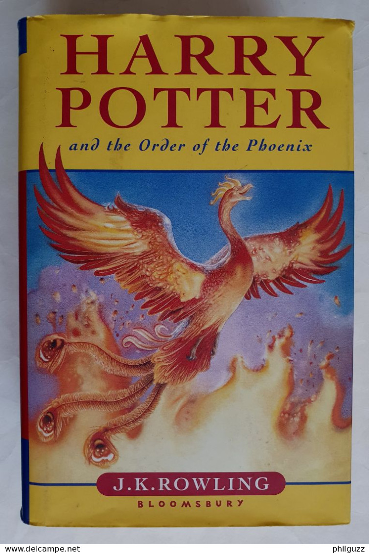 LIVRE HARRY POTTER AND THE ORDER OF THE PHOENIX - JK ROWLING - Blomsberry 2003 1 ère édition Hardback - Paranormal/ Supernatural