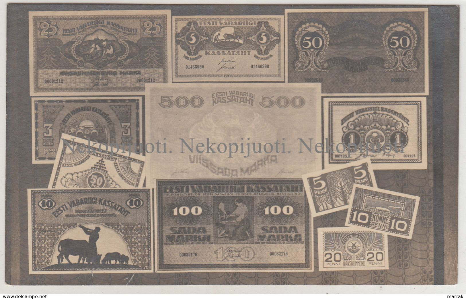 Estonian Banknotes, 1930' Photo - Estonie