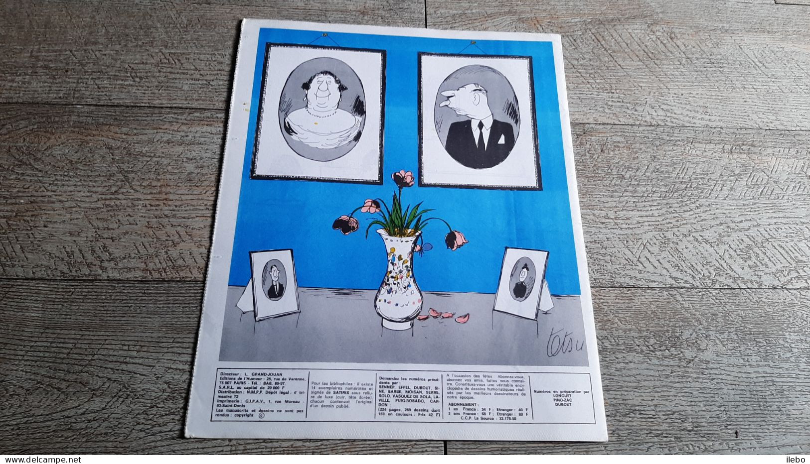 Revue Satirix 1972 Les Belles Familles Testu Satirique Caricature Politique N°15 - Humor