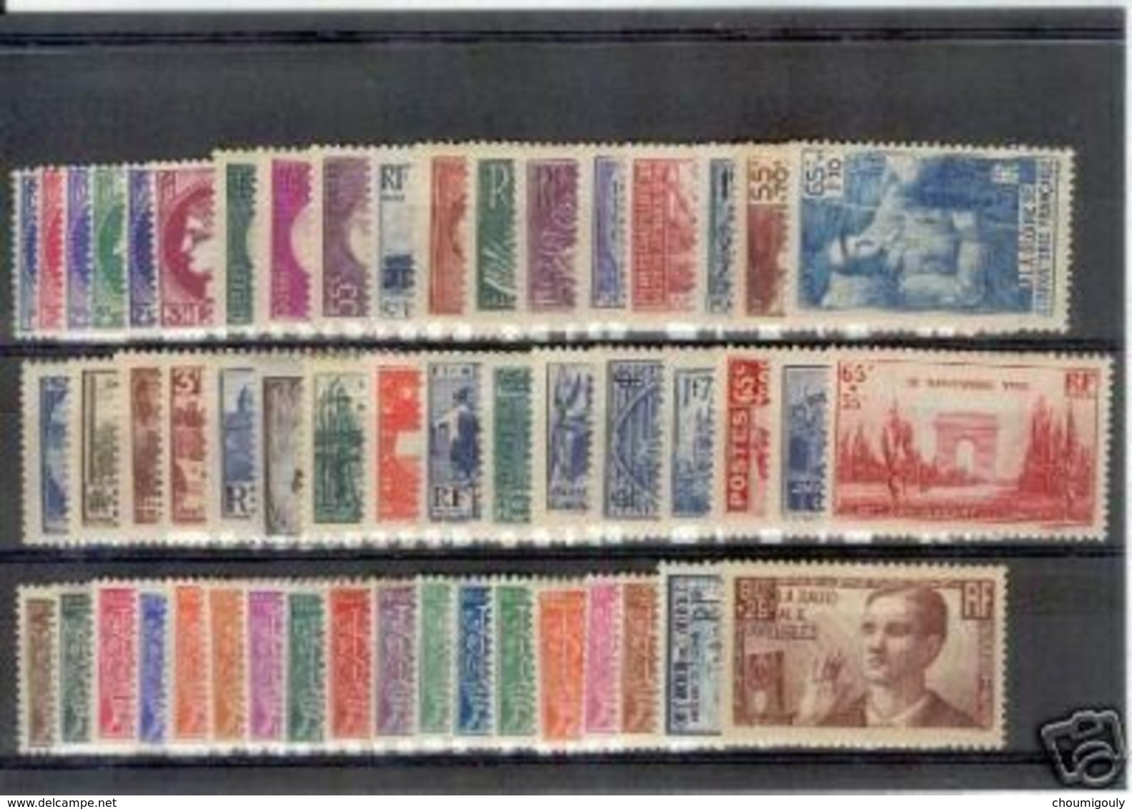 FRANCE ANNEE COMPLETE 1938  NEUVE Xx TTB LUXE , 52 TIMBRES VALEUR: 744€ - ....-1939