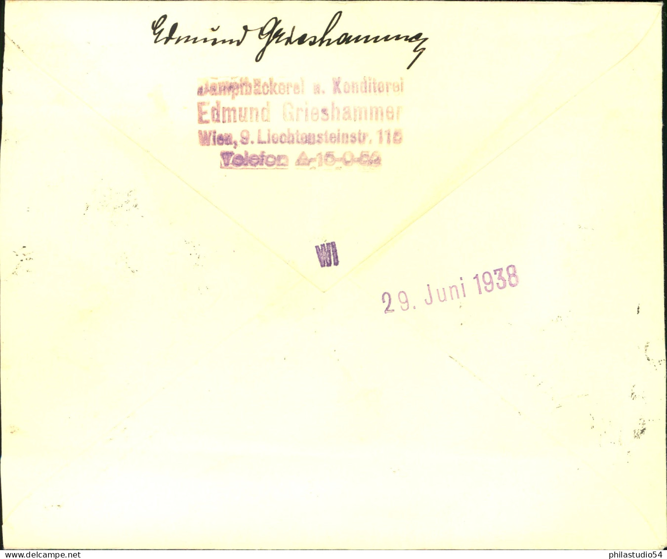 1938, OSTMARKOrtseinschreiben Mit MiF In Wien - Other & Unclassified