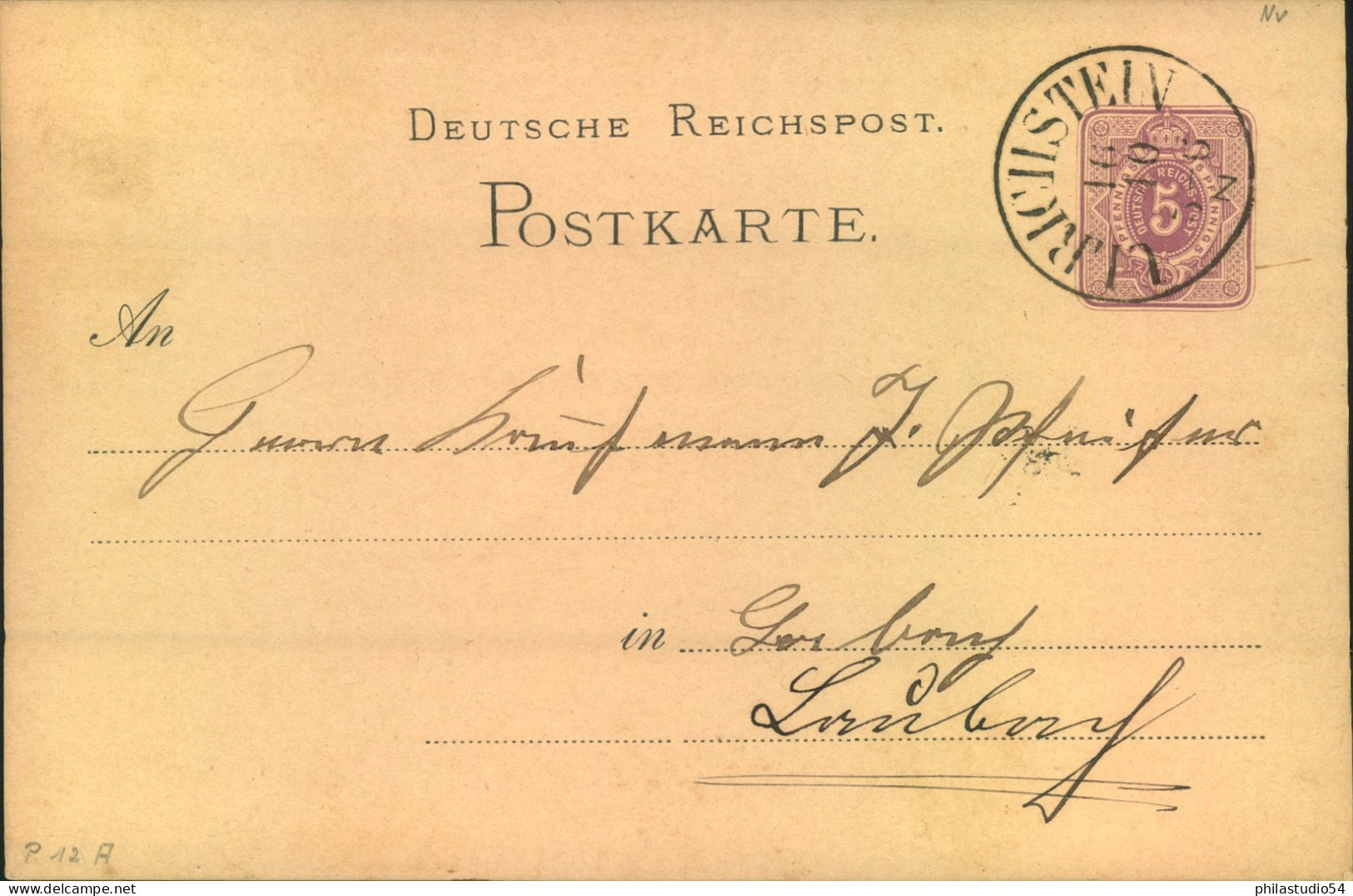 1881, ULRICHJSTEIN, Besserer Th & T K1 Spät Nachverwendet- - Tarjetas