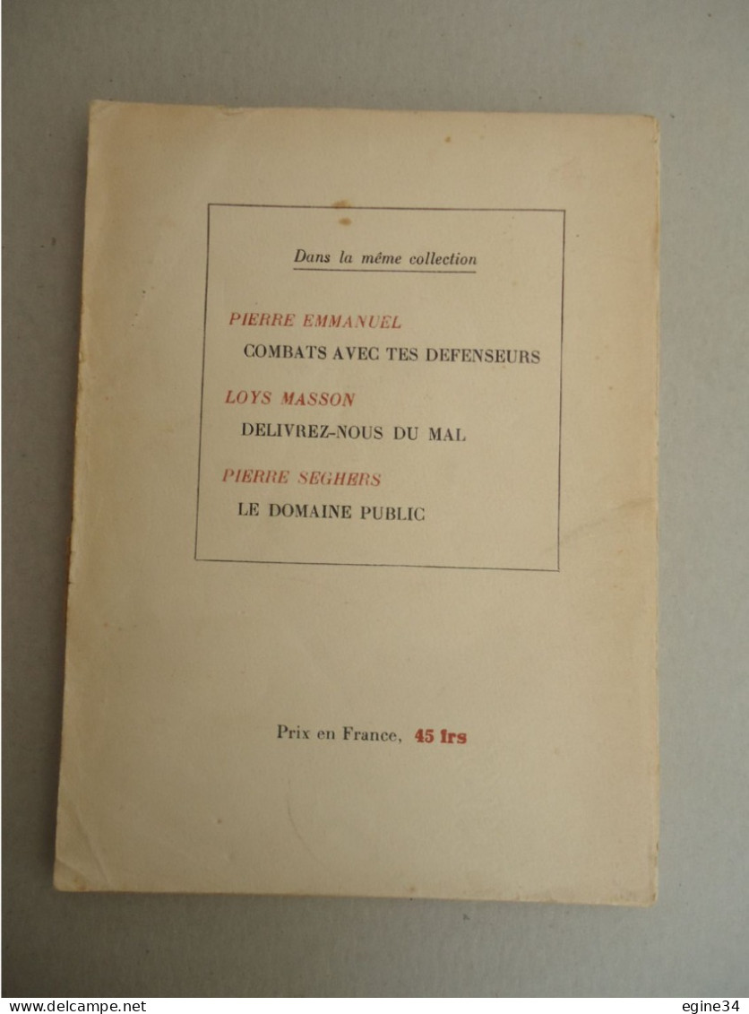 P. Seghers Editeurs - Aragon -La Diane Française - Collection Poésie 45 -1945 - Auteurs Français