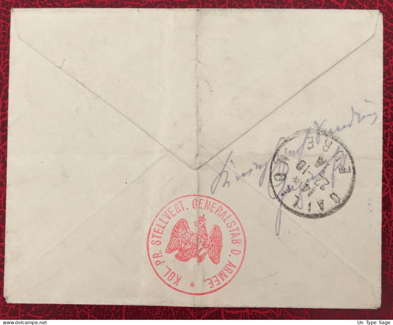 Allemagne, Griffe Freigegeben Section IIIB Sur Enveloppe Pour La France - (B3159) - Feldpost (portvrij)