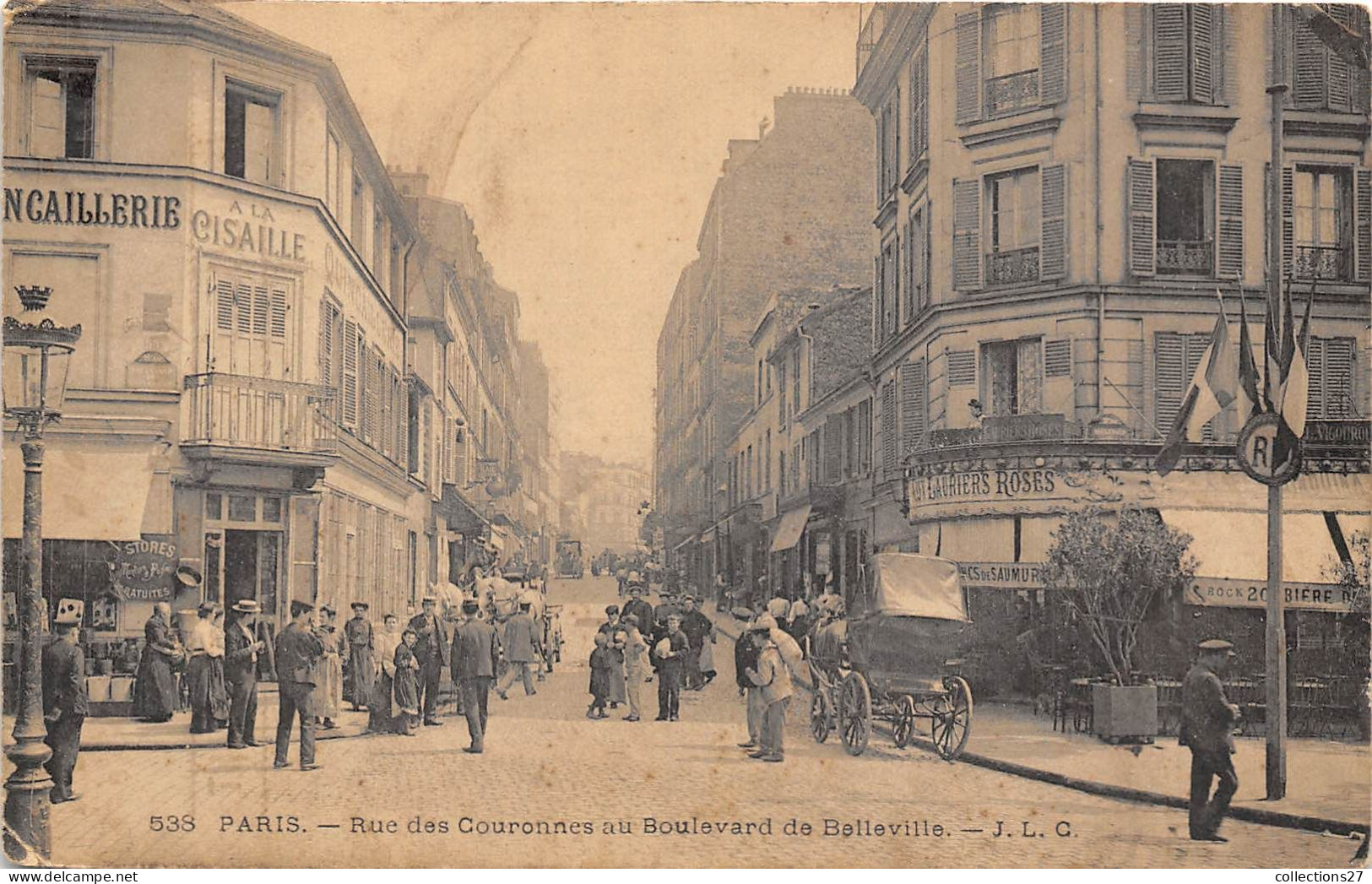 PARIS-75020- RUE DES COURONNES AU BOULEVARD DE BELLEVIELLE - Paris (20)