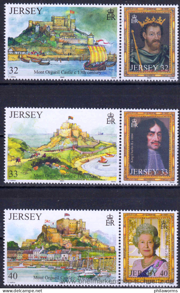 Jersey 2004, Mi. 1137-42 ZD ** - Jersey