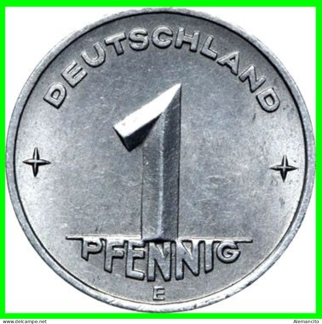 REPUBLICA DEMOCRATICA DE ALEMANIA ( DDR )  2 MONEDAS DE 5 PFENNING AÑOS - 1952 - Ceca - A -1952 -  Ceca - E  - MONEDA DE - 5 Pfennig