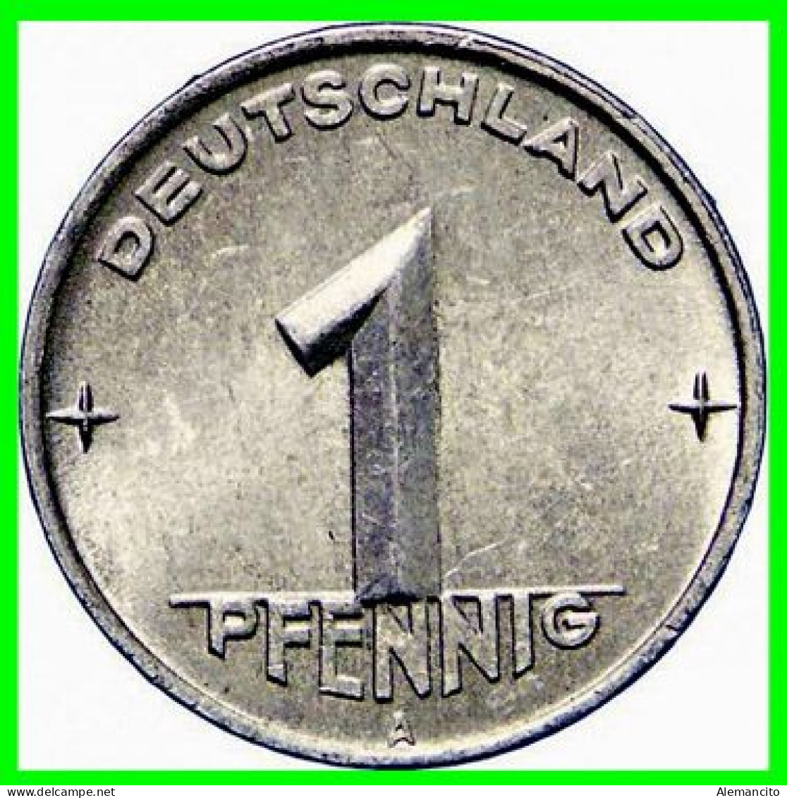 REPUBLICA DEMOCRATICA DE ALEMANIA ( DDR )  2 MONEDAS DE 5 PFENNING AÑOS - 1952 - Ceca - A -1952 -  Ceca - E  - MONEDA DE - 5 Pfennig