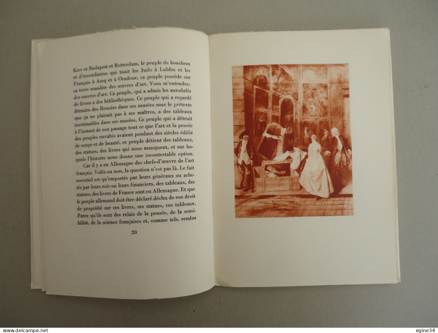 Ides Et Calendes - Aragon - L'Enseigne De Gersaint - 1946 - Hors-texte De Watteau - E.O. N.536 - Autori Francesi