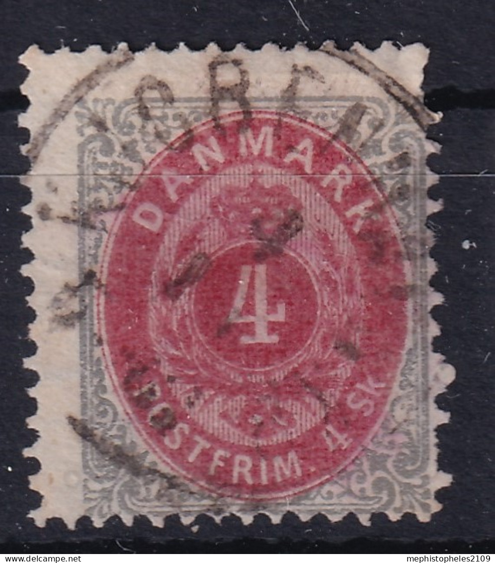 DENMARK 1870 - Canceled - Sc# 18 - Usado