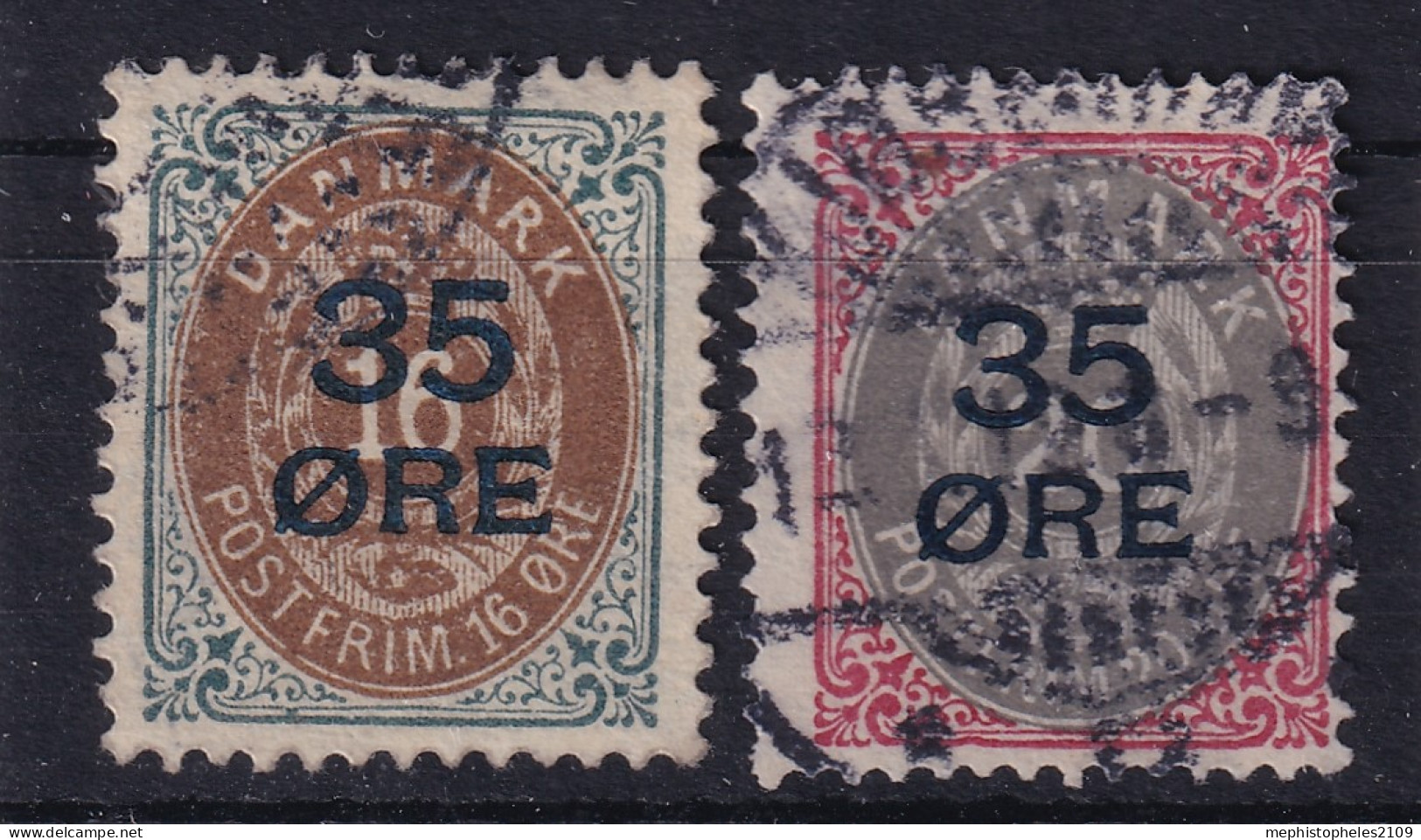 DENMARK 1912 - Canceled - Sc# 79, 80 - Gebraucht