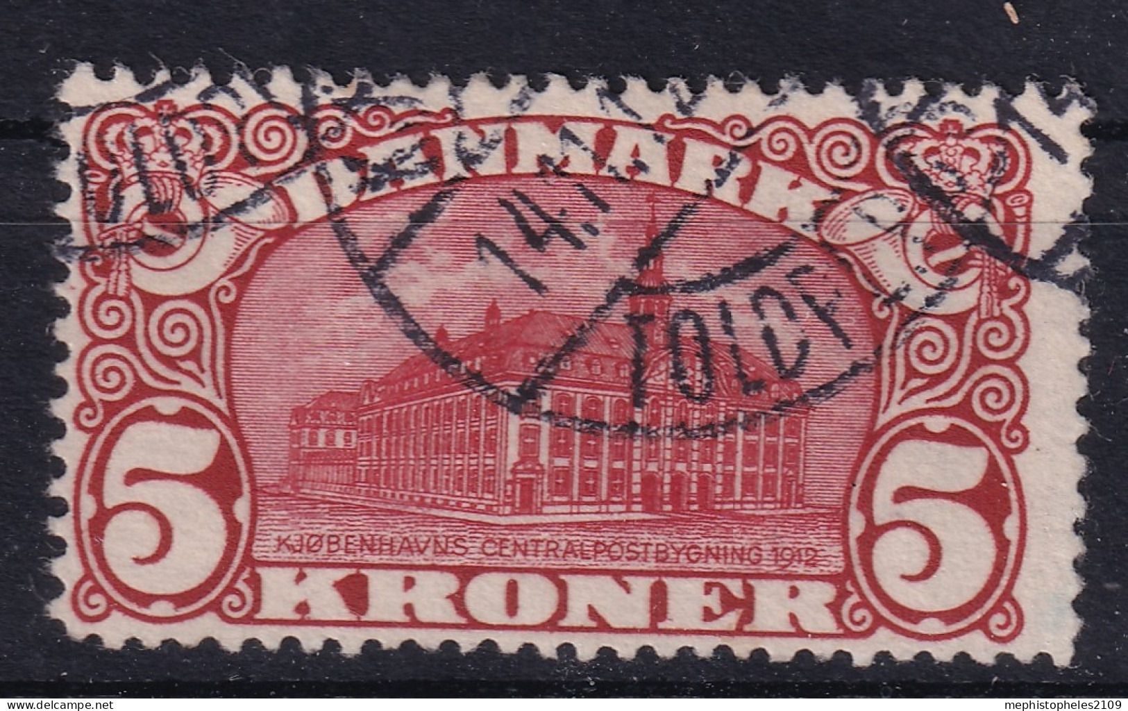 DENMARK 1912 - Canceled - Sc# 82 - Perf. 13 - Usati