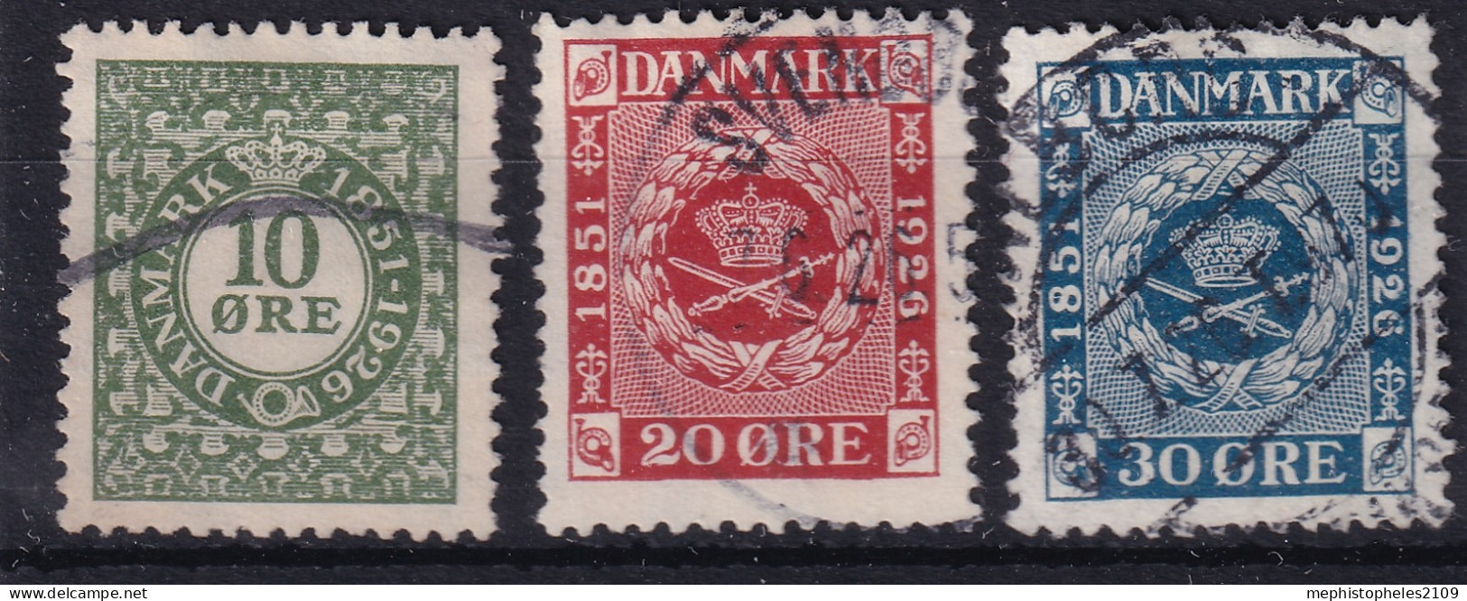 DENMARK 1926 - Canceled - Sc# 178-180 - Gebraucht