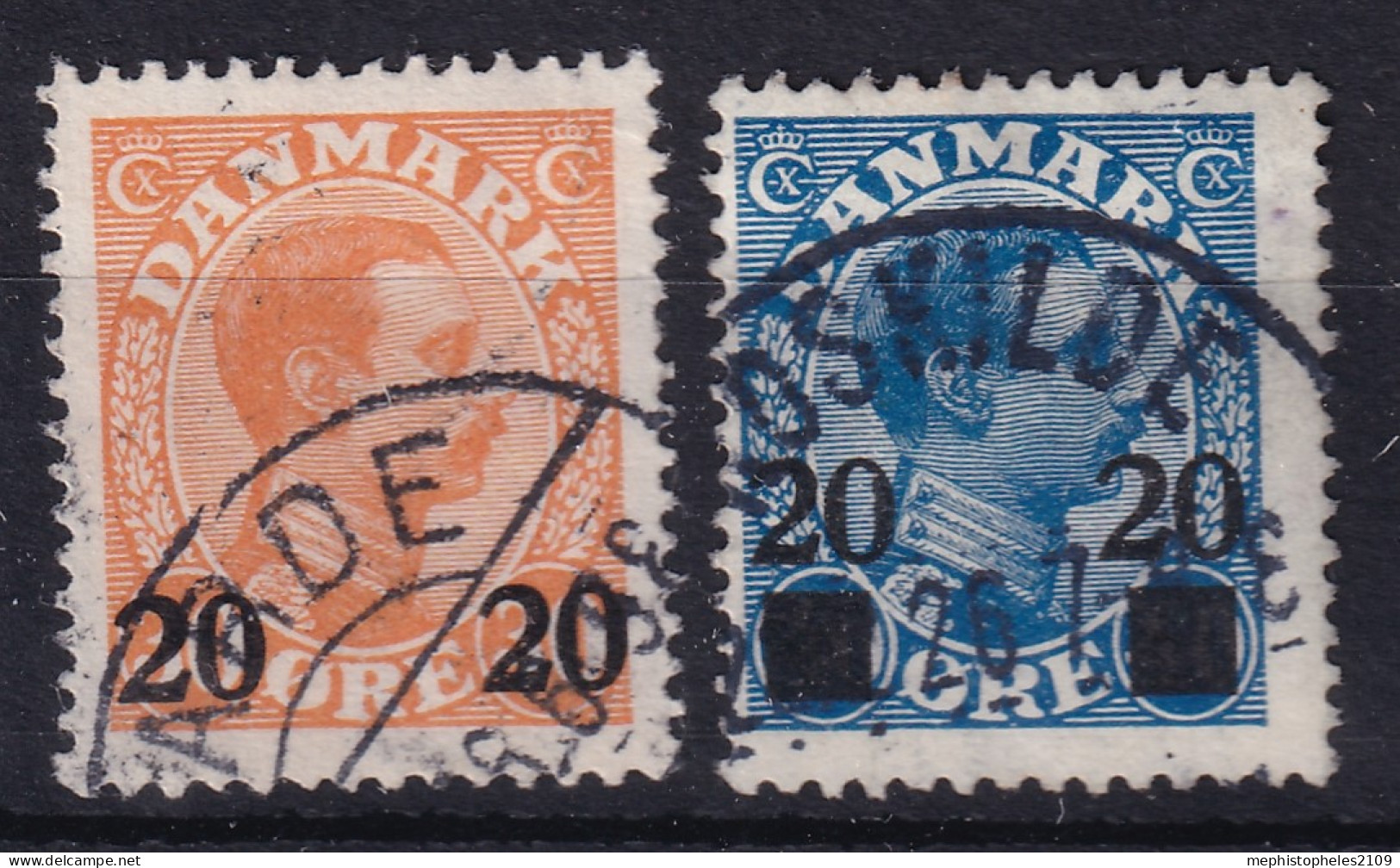 DENMARK 1926 - Canceled - Sc# 176, 177 - Gebraucht