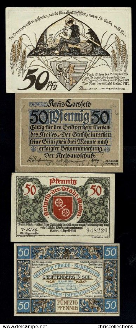 ALLEMAGNE - Lot De 12 Billets Allemands - Collections
