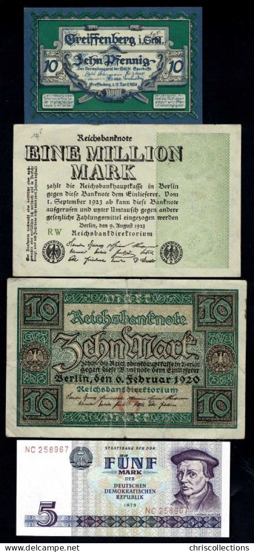 ALLEMAGNE - Lot De 12 Billets Allemands - Sammlungen