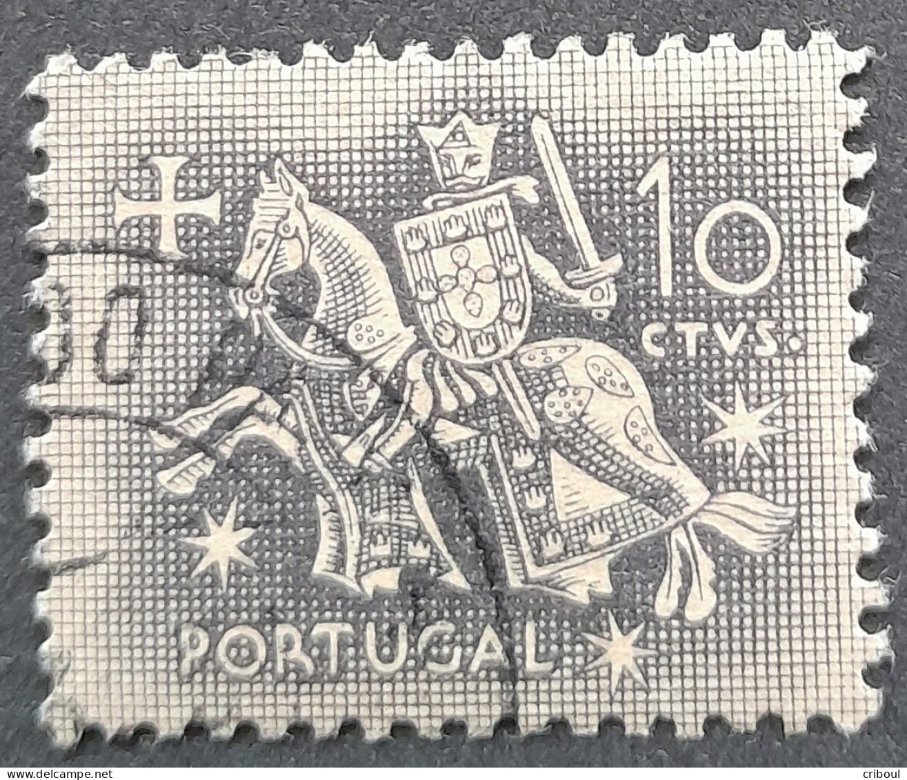 Portugal 1953 Sceau Du Roi Denis Autoridade Do Rei Dinis Yvert 775 O Used - Oblitérés