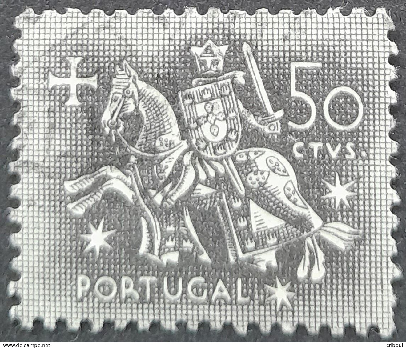 Portugal 1953 Sceau Du Roi Denis Autoridade Do Rei Dinis Yvert 777 O Used - Gebraucht