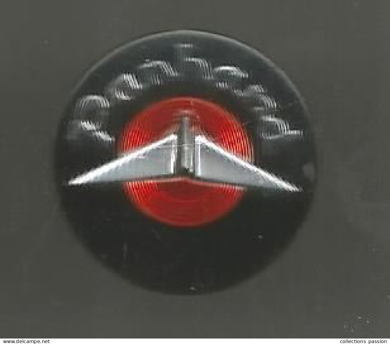 Automobile , Insigne De Volant, Mascotte, PANHARD, 2 Scans, Diamètre : 27 Mm - Voitures