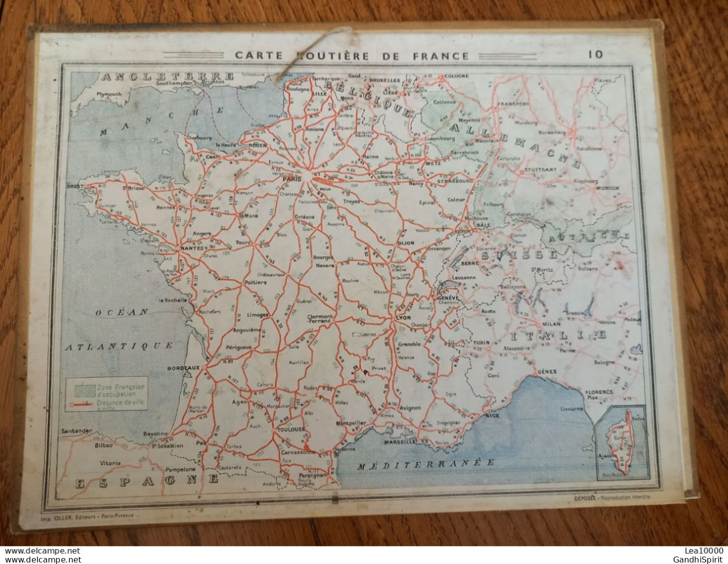 1947 Calendrier Du Département De L'Aube - Moret Sur Loing (Seine Et Marne) - Tamaño Grande : 1941-60
