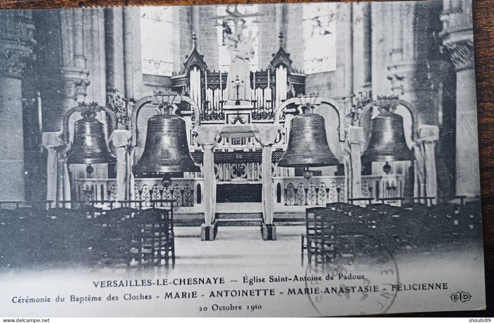 VERSAILLES LE CHESNAYE ÉGLISE SAINT ANTOINE DE PADOUE CÉRÉMONIE DU BAPTÊME DES CLOCHES 1910 - Le Chesnay