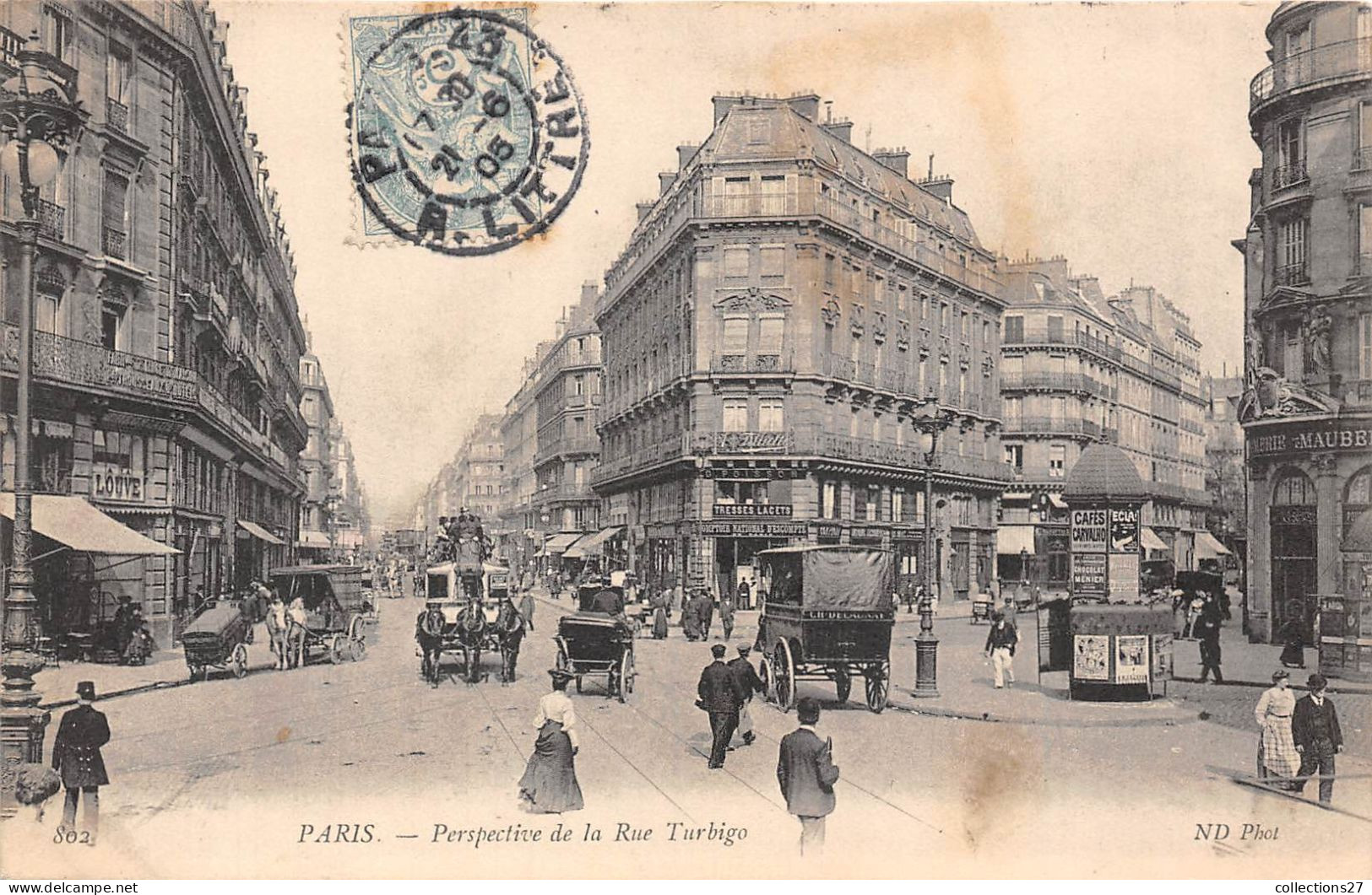 PARIS-75001- PERPECTIVE DE LA RUE TURBIGO - Paris (01)