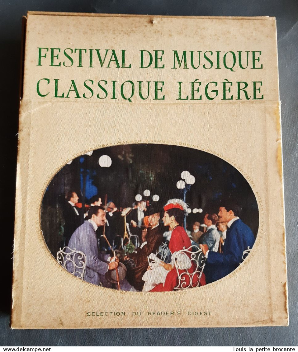 Coffret Complet De 12 Disques Vinyles, FESTIVAL DE MUSIQUE CLASSIQUE ET LEGERE, 33tours, Stéréo, - Volledige Verzamelingen