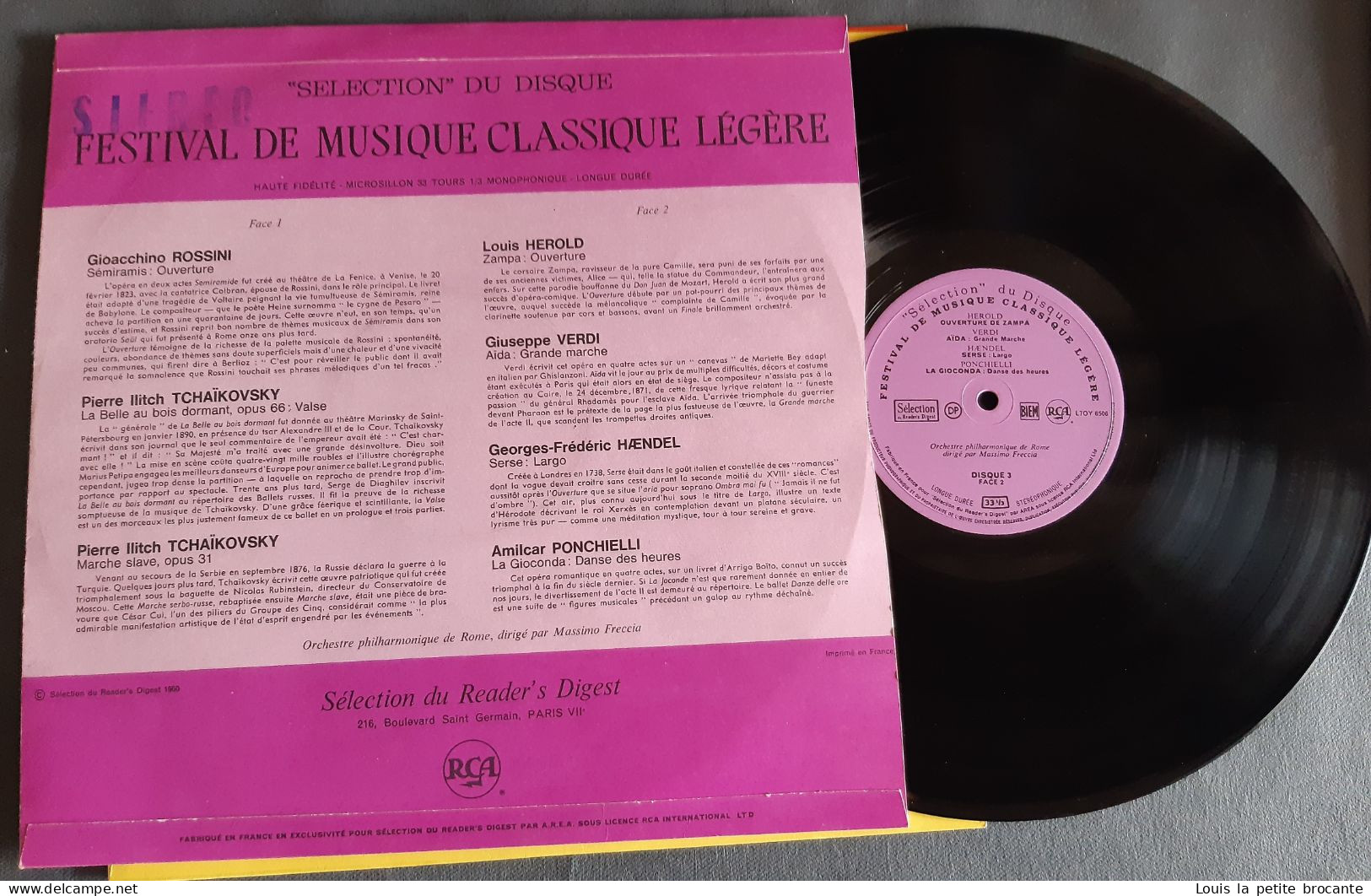 Coffret complet de 12 disques vinyles, FESTIVAL DE MUSIQUE CLASSIQUE ET LEGERE, 33tours, Stéréo,