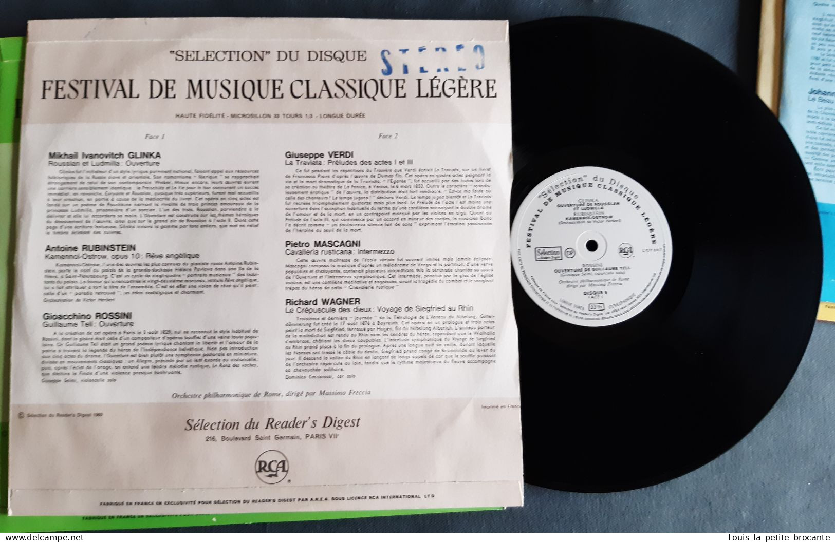 Coffret complet de 12 disques vinyles, FESTIVAL DE MUSIQUE CLASSIQUE ET LEGERE, 33tours, Stéréo,