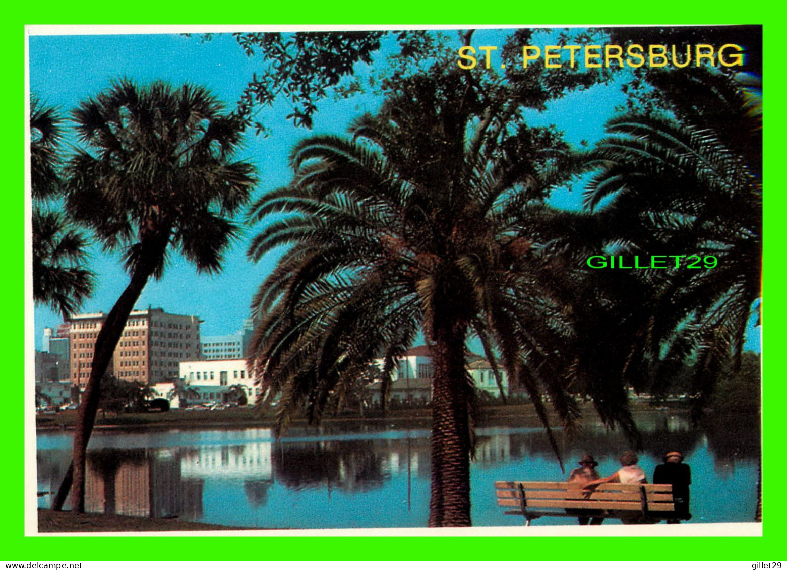 ST PETERSBURG, FL - MIRROR LAKE - GULFSTREAM CARD CO INC  - DIMENSION 10.5 X 15 Cm - - St Petersburg